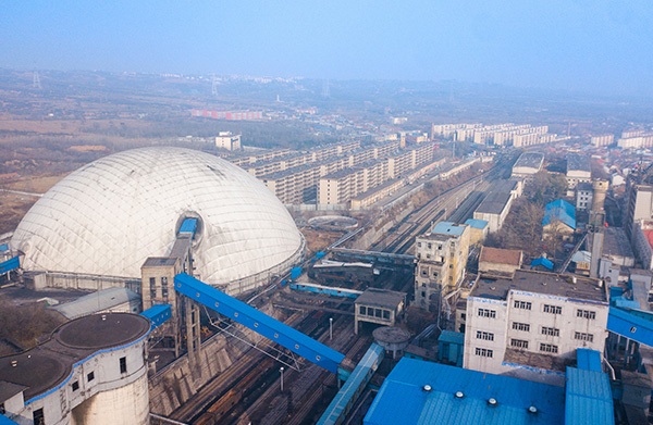 山西潞安集团王庄煤矿北煤场气膜封闭项目