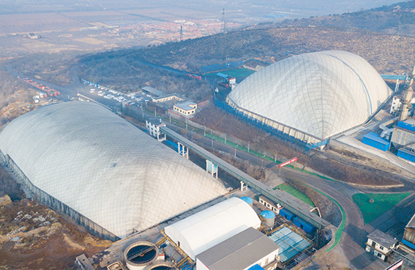 潞安环能五阳弘峰焦化有限公司煤场气膜煤棚项目