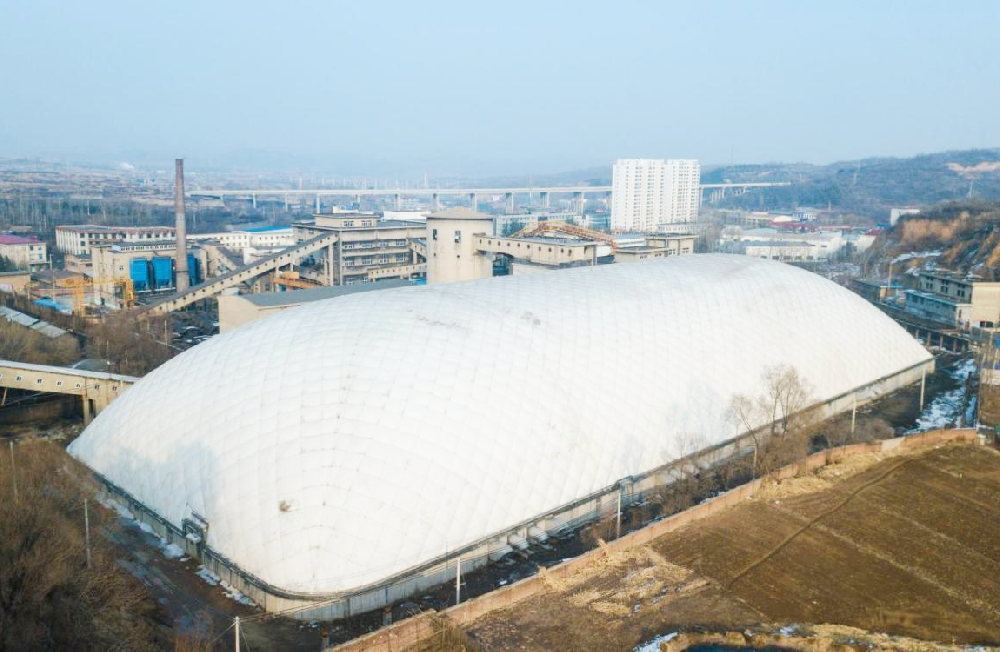 山西省阳泉固庄煤矿煤场气膜封闭项目